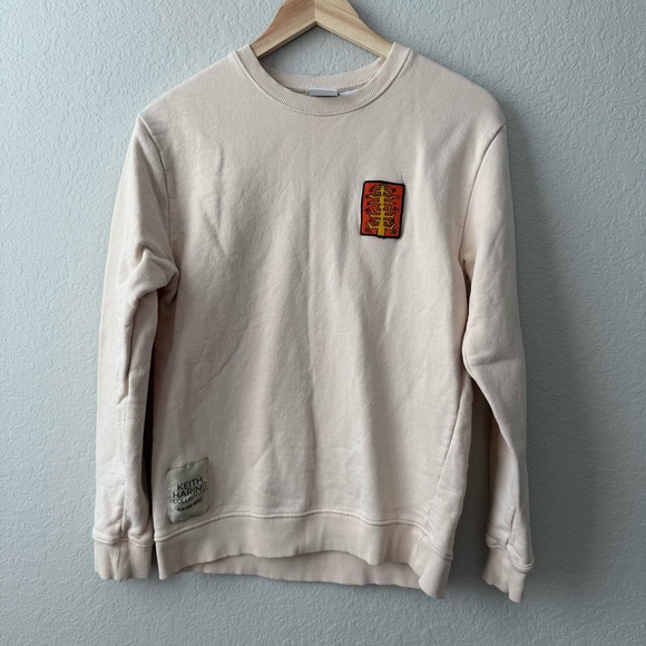 Zara Tops - Zara Cream Keith Haring Collection Sweatshirt